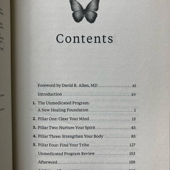 UNMEDICATED THE FOUR PILLARS OF NATURAL WELLNESS, HARDCOVER - Picture 3 of 3